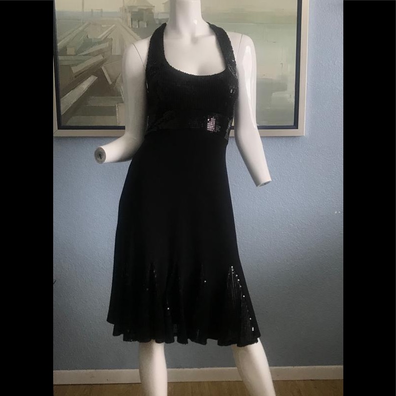 Cachet - Black Dress With Sequins